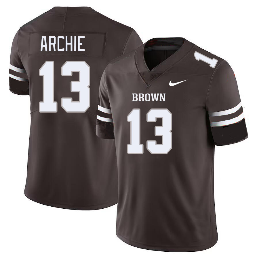 Men-Youth #13 Elias Archie Brown Bears College Football Jerseys Stitched Sale-Brown